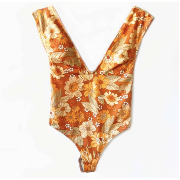 SOLD 🌼 ZARA One-Piece Floral Swimsuit Size Small NWT - Picture 2 of 7